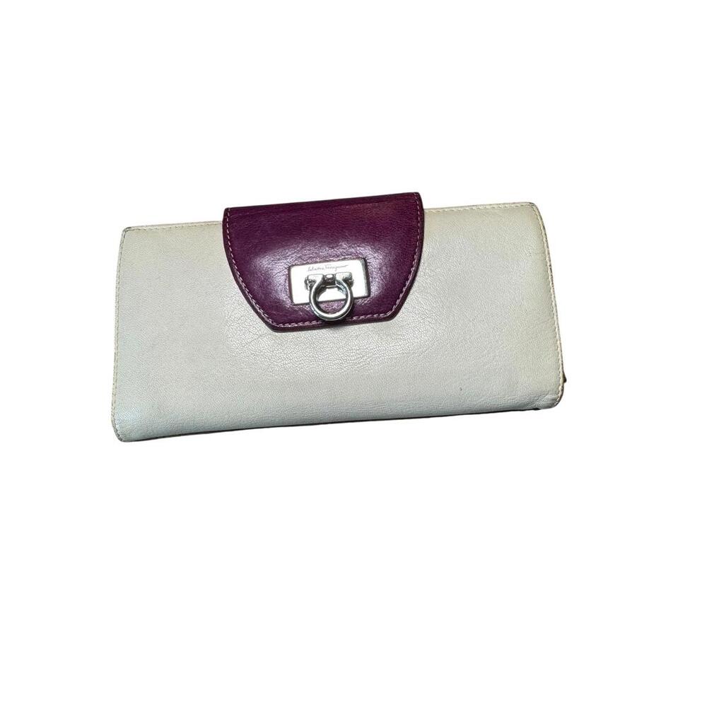 Salvatore Ferragamo Leather Tri-Color Wallet